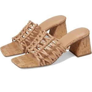 Marc Fisher Light Natural Mule Sandal 8.5 Brand New In Box, Never Worn